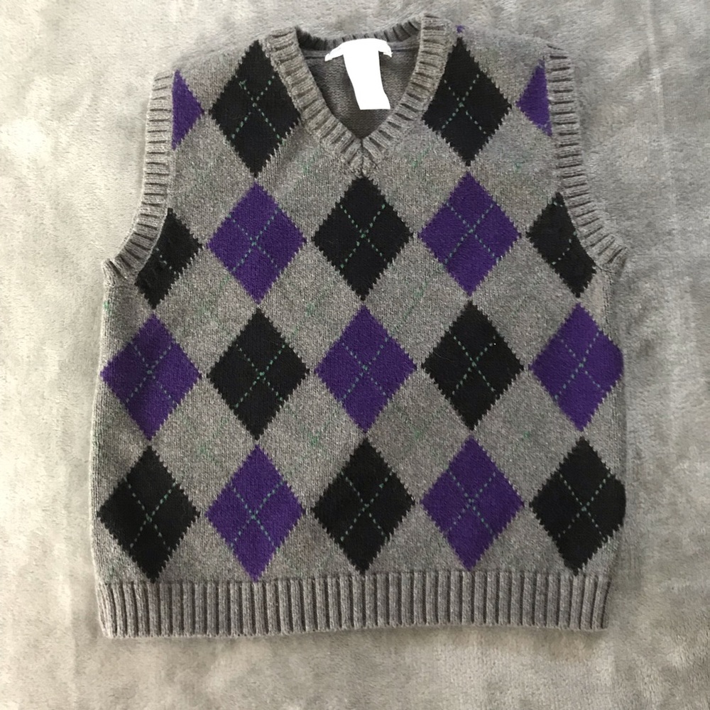 Janie and Jack argyle sweater vest. Sz 5.